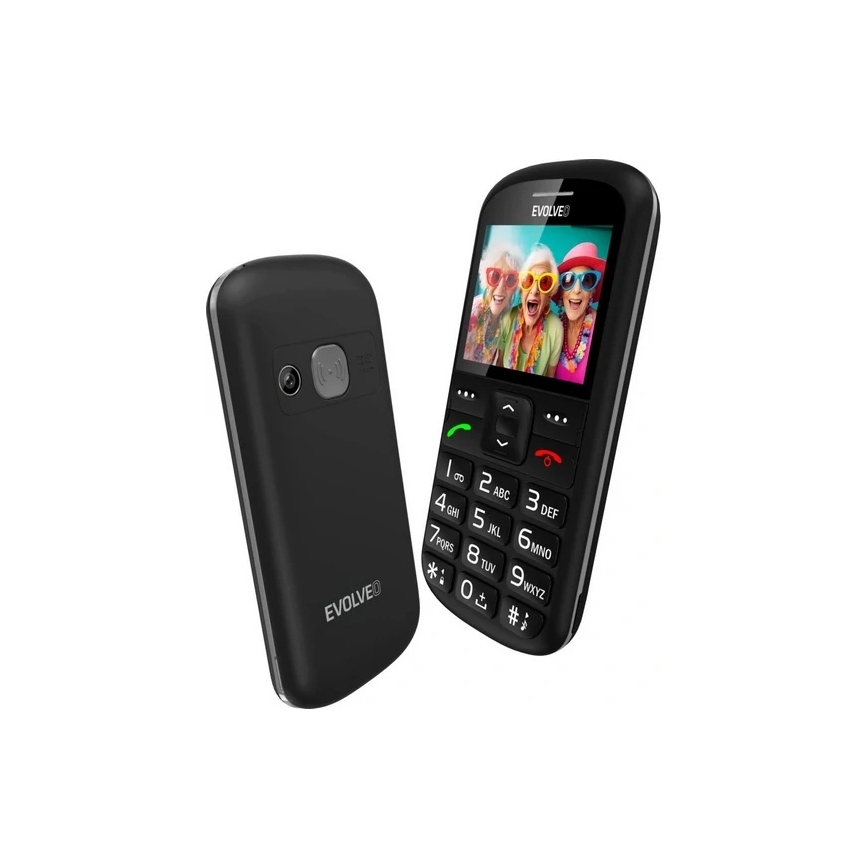 Evolveo - EasyPhone XS, mobiltelefon til ældre sort