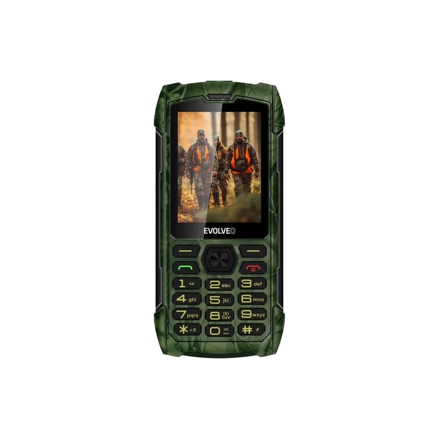 Evolveo - StrongPhone H1 vandtæt Dual-SIM-telefon i jagtkamuflage