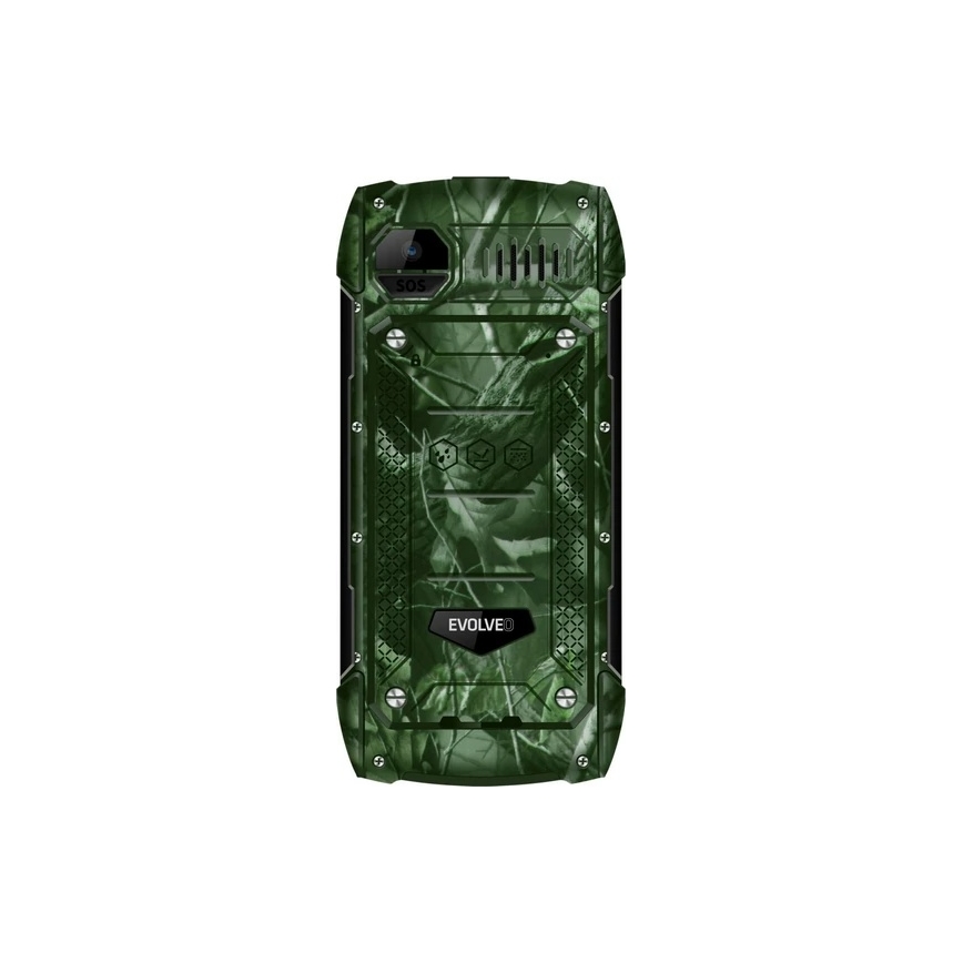 Evolveo - StrongPhone H1 vandtæt Dual-SIM-telefon i jagtkamuflage