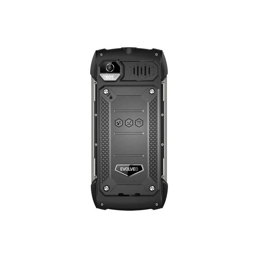 Evolveo - StrongPhone H1 vandtæt Dual SIM-telefon i sort/sølv