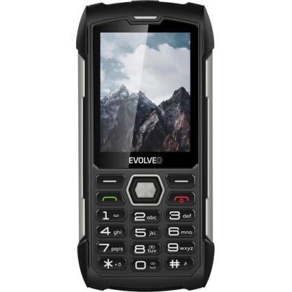 Evolveo - StrongPhone H1, vandtæt Dual-SIM-telefon, sort-sølv