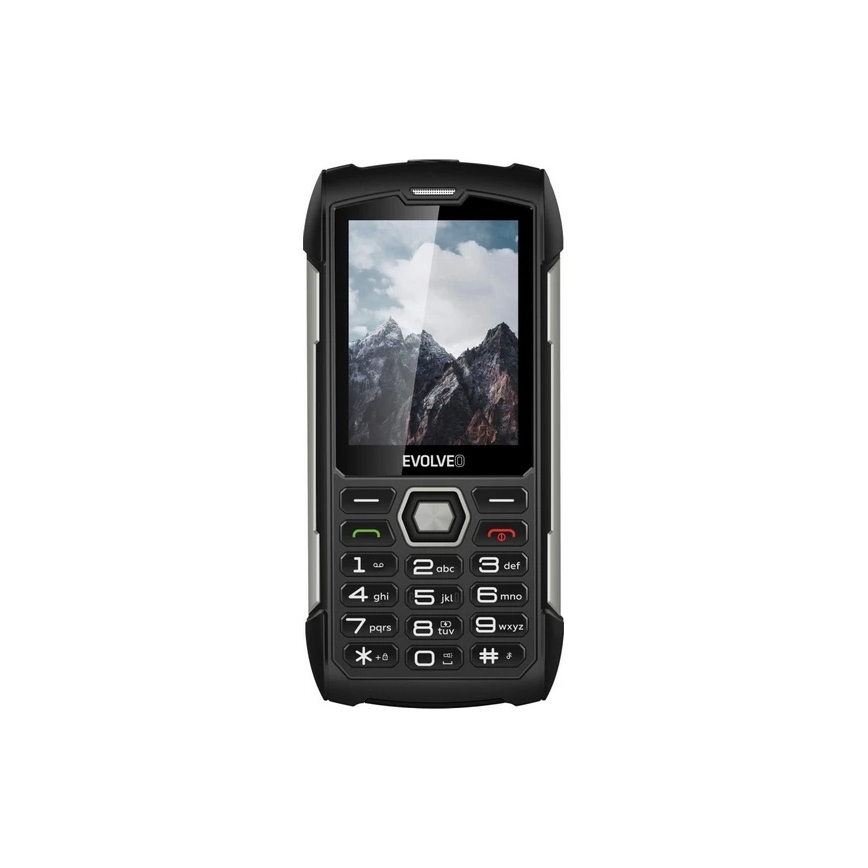 Evolveo - StrongPhone H1, vandtæt Dual-SIM-telefon, sort-sølv