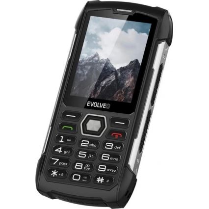 Evolveo - StrongPhone H1, vandtæt Dual-SIM-telefon, sort-sølv