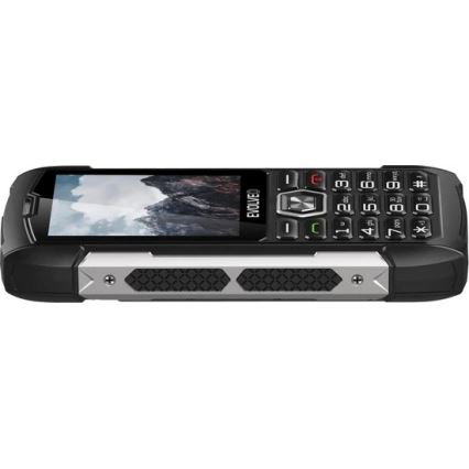 Evolveo - StrongPhone H1, vandtæt Dual-SIM-telefon, sort-sølv