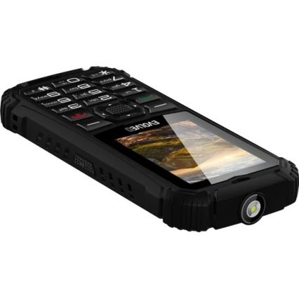 Evolveo - StrongPhone Q1 vandtæt Dual SIM-telefon i sort