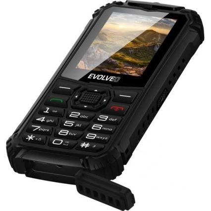Evolveo - StrongPhone Q1 vandtæt Dual SIM-telefon i sort