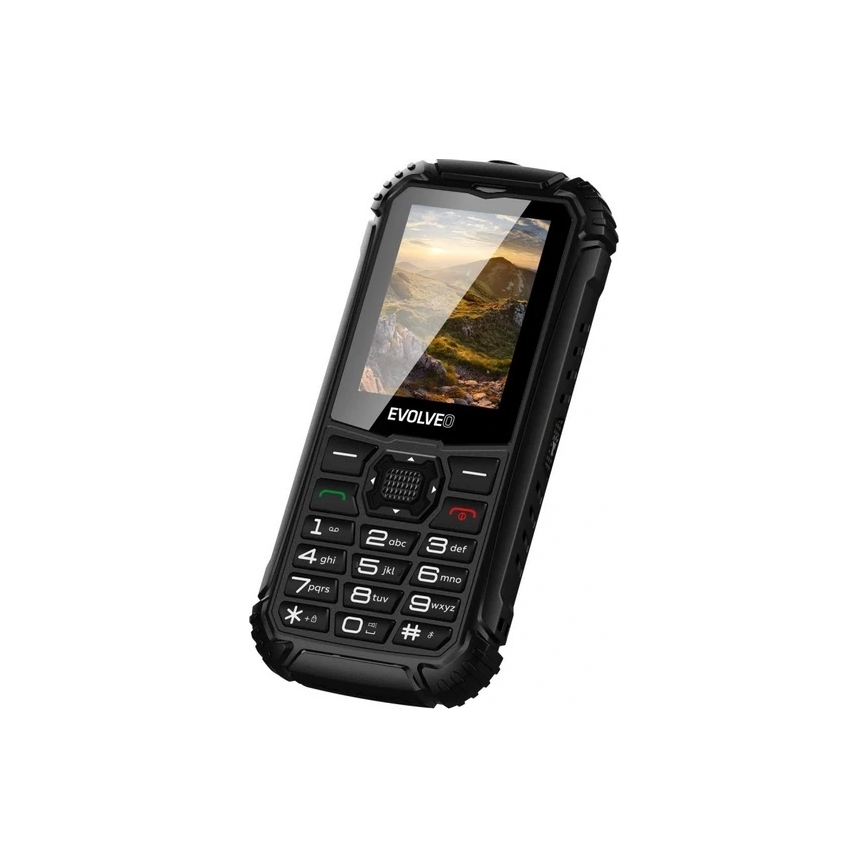 Evolveo - StrongPhone Q1, vandtæt Dual-SIM-telefon, sort