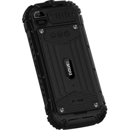 Evolveo - StrongPhone Q1, vandtæt Dual-SIM-telefon, sort