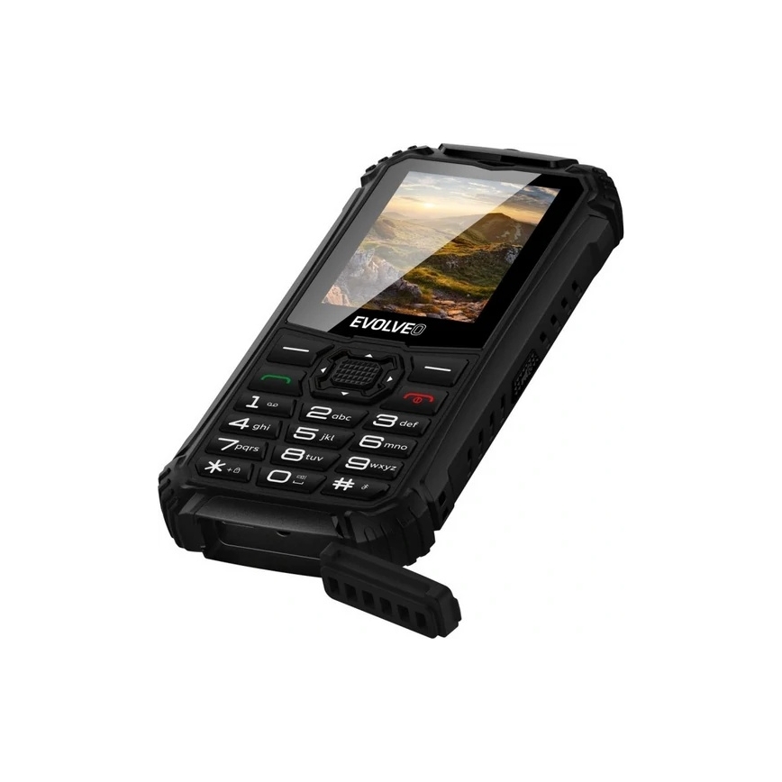 Evolveo - StrongPhone Q1, vandtæt Dual-SIM-telefon, sort