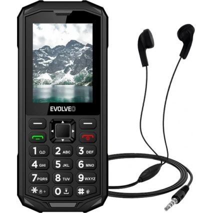 Evolveo - StrongPhone X5, vandtæt Dual SIM-telefon, sort - grå