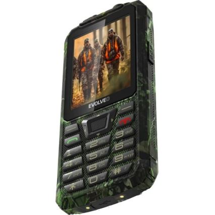 Evolveo - StrongPhone Z6 vandtæt Dual SIM-telefon i jagtkamouflage