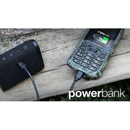 Evolveo - StrongPhone Z6 vandtæt Dual SIM-telefon i jagtkamouflage