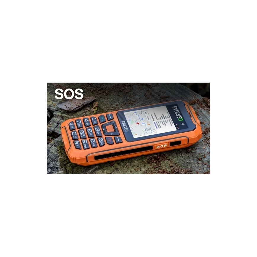 Evolveo - StrongPhone Z6 vandtæt Dual SIM-telefon i orange
