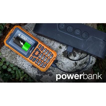 Evolveo - StrongPhone Z6, vandtæt Dual-SIM-telefon, orange