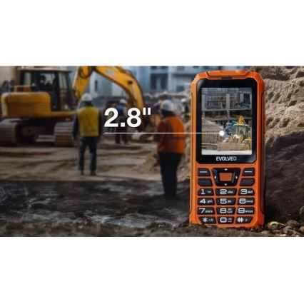 Evolveo - StrongPhone Z6, vandtæt Dual-SIM-telefon, orange