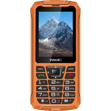 Evolveo - StrongPhone Z6, vandtæt Dual-SIM-telefon, orange