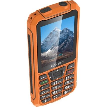 Evolveo - StrongPhone Z6, vandtæt Dual-SIM-telefon, orange
