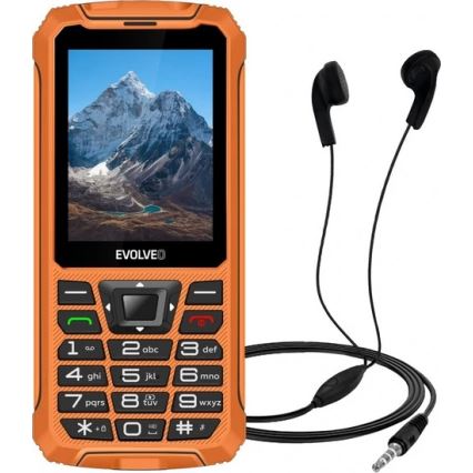 Evolveo - StrongPhone Z6, vandtæt Dual-SIM-telefon, orange