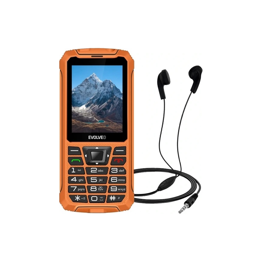 Evolveo - StrongPhone Z6, vandtæt Dual-SIM-telefon, orange