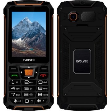 Evolveo - StrongPhone Z6, vandtæt Dual SIM telefon, sort - orange