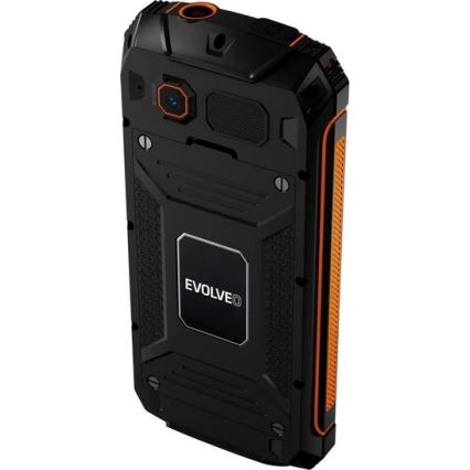 Evolveo - StrongPhone Z6, vandtæt Dual SIM telefon, sort - orange