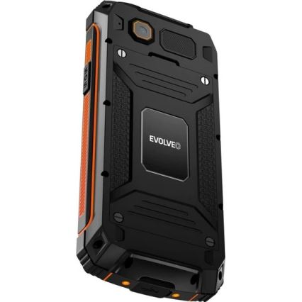 Evolveo - StrongPhone Z6, vandtæt Dual SIM telefon, sort - orange
