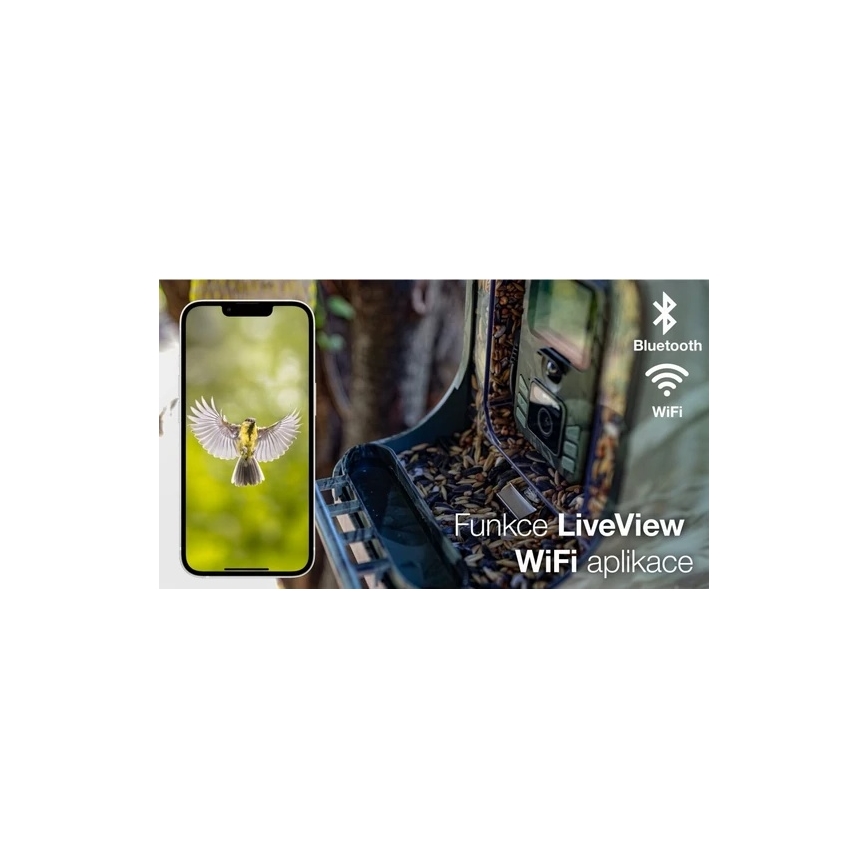 Evolveo - StrongVision BirdFeeder - intelligent fuglefoderautomat med kamera og solpaneler