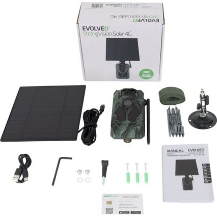 Evolveo - StrongVision Solar 4G, 4G vildtkamera med app og solpanel