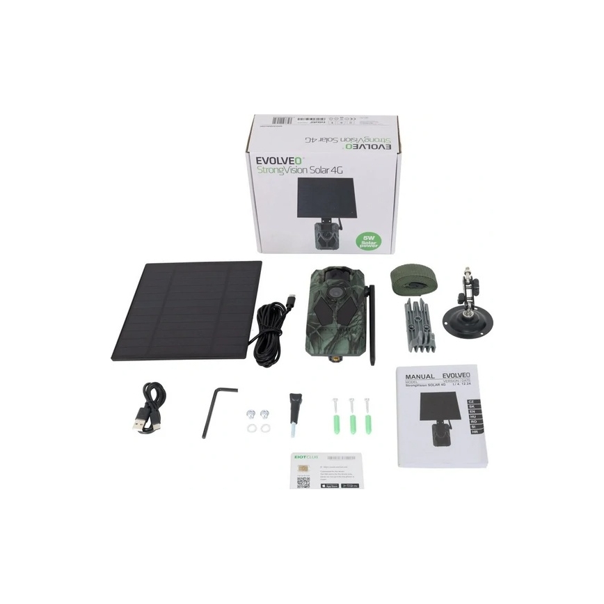Evolveo-StrongVision Solar 4G,vildtkamera  4G,Med app og solpanel