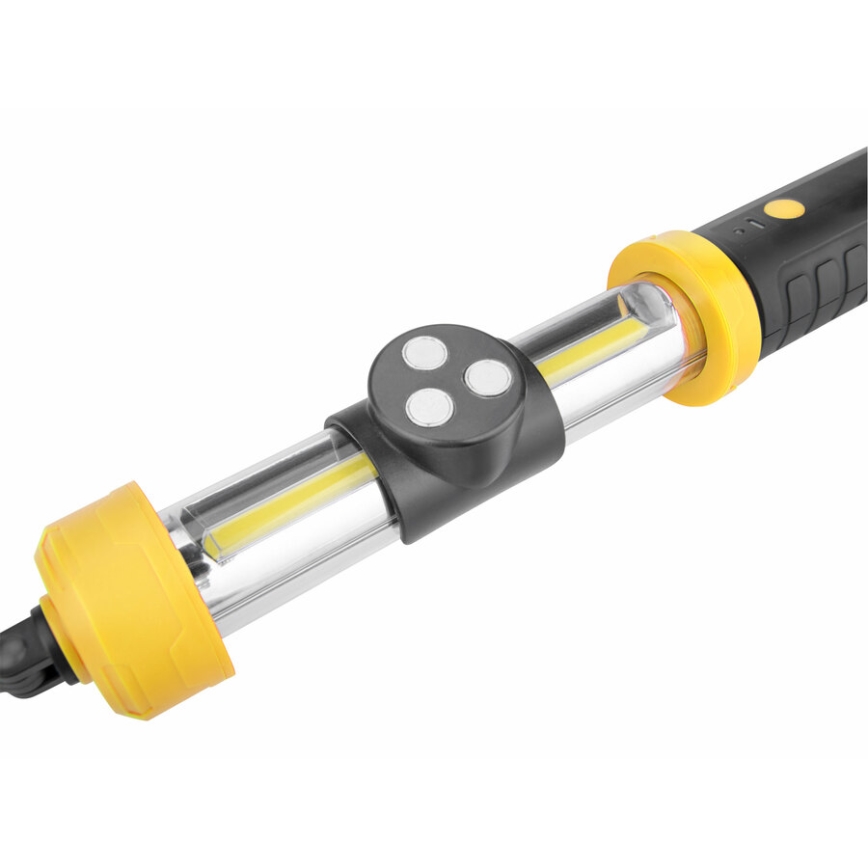 Extol - Bærbar LED lampe LED/2000 mAh/3,6V sort/gul