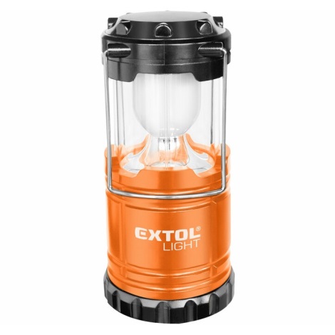 Extol - Bærbar LED lampe LED/3xAA orange/sort