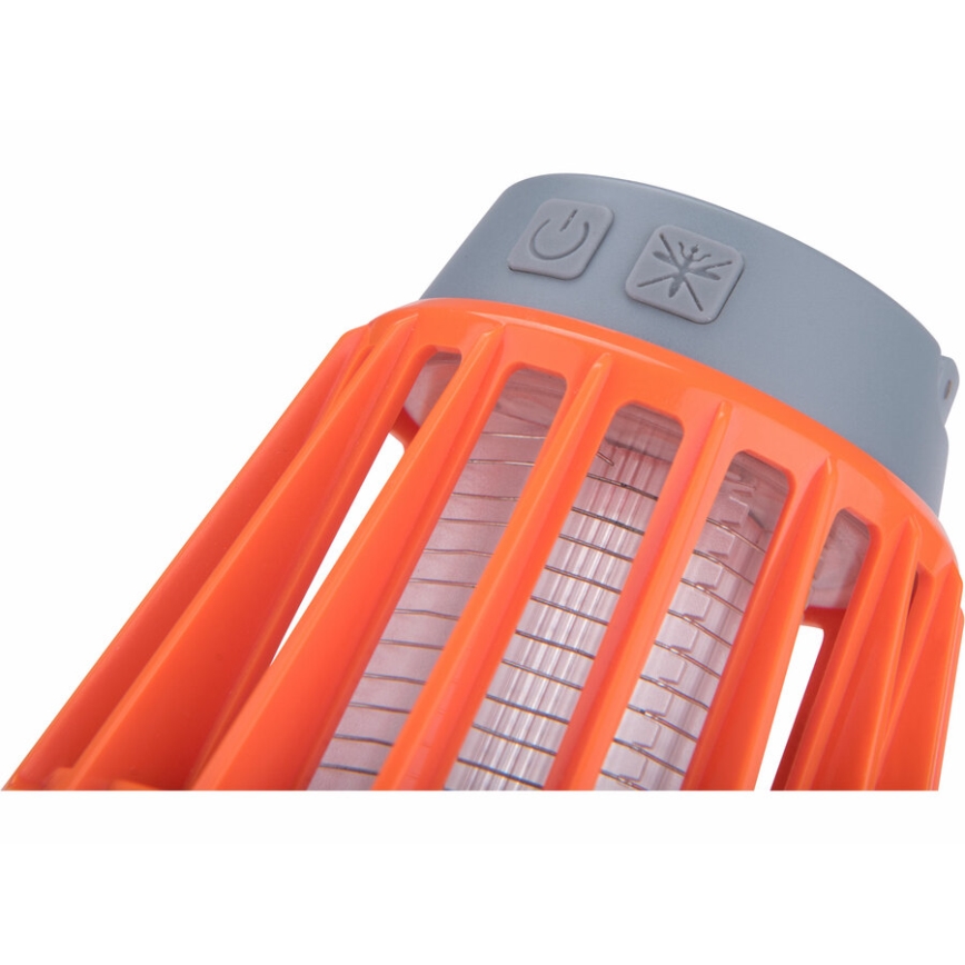 Extol - Bærbar LED lampe med insektfælde LED/3W/2000 mAh/3,7V IPX6