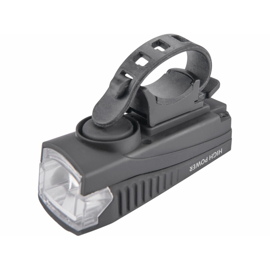 Extol - Genopladelig LED lommelygte m. cykelhorn LED/5W/1200 mAh/3,7V IPX4