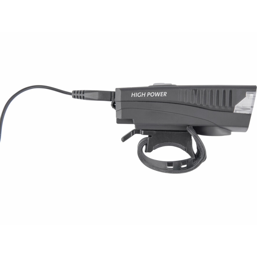 Extol - Genopladelig LED lommelygte m. cykelhorn LED/5W/1200 mAh/3,7V IPX4