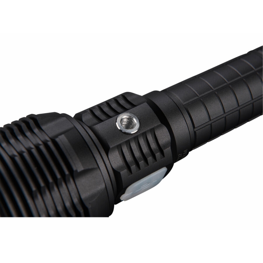 Extol - Genopladelig LED lommelygte m. powerbank dæmpbar LED/60W/10000 mAh 8000 lm IPX4 sort