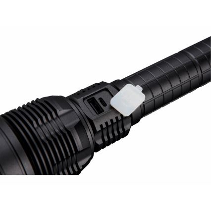 Extol - Genopladelig LED lommelygte m. powerbank dæmpbar LED/60W/10000 mAh 8000 lm IPX4 sort