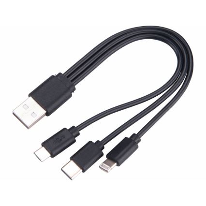 Extol - Genopladelig LED lommelygte m. powerbank dæmpbar LED/60W/10000 mAh 8000 lm IPX4 sort