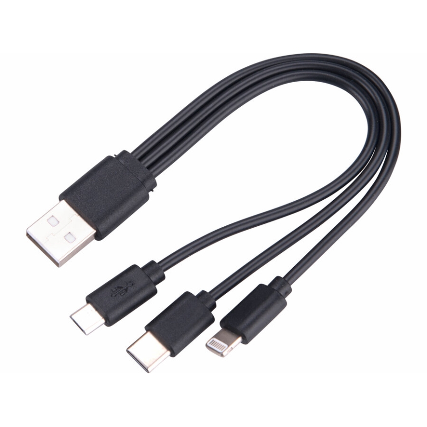 Extol - Genopladelig LED lommelygte m. powerbank dæmpbar LED/60W/10000 mAh 8000 lm IPX4 sort