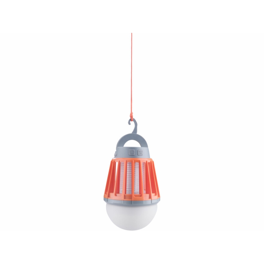 Extol - LED Bærbar lampe med insektfanger LED/3W/2000 mAh/3,7V IPX6