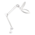 Extol - LED dæmpbar skrivebordslampe med lup LED/10W/230V hvid
