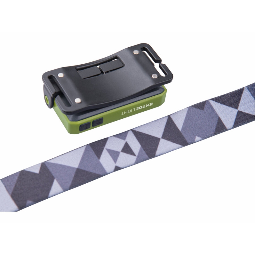Extol - LED Genopladeligt pandelygte LED/500 mAh/3,7V IPX4