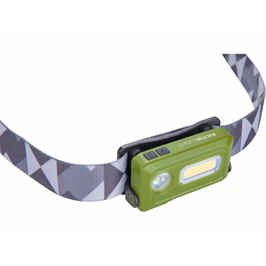 Extol - LED Genopladeligt pandelygte LED/500 mAh/3,7V IPX4