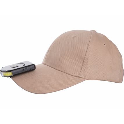 Extol - LED genopladelig pandelampe med clip LED/500 mAh