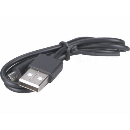 Extol - Genopladelig LED-pandelampe med sensor og rødt lys, LED/3W/1200 mAh/3,7V orange/sort