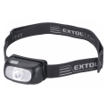 Extol - LED pandelampe LED/5W/1000 mAh/3,7V IPX5 sort
