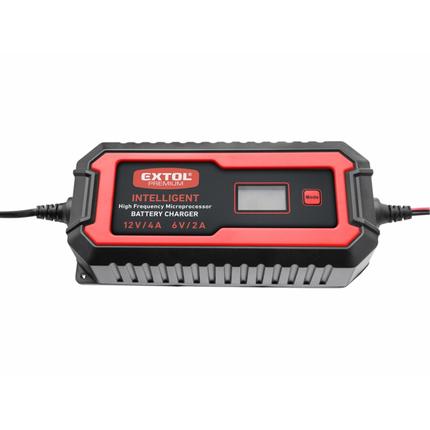 Extol Premium - Batterioplader til bil 9-faset 6/12V 4A IP65