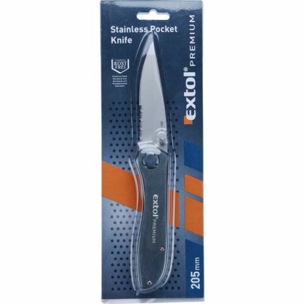 Extol Premium - Foldekniv 205 mm rustfrit stål