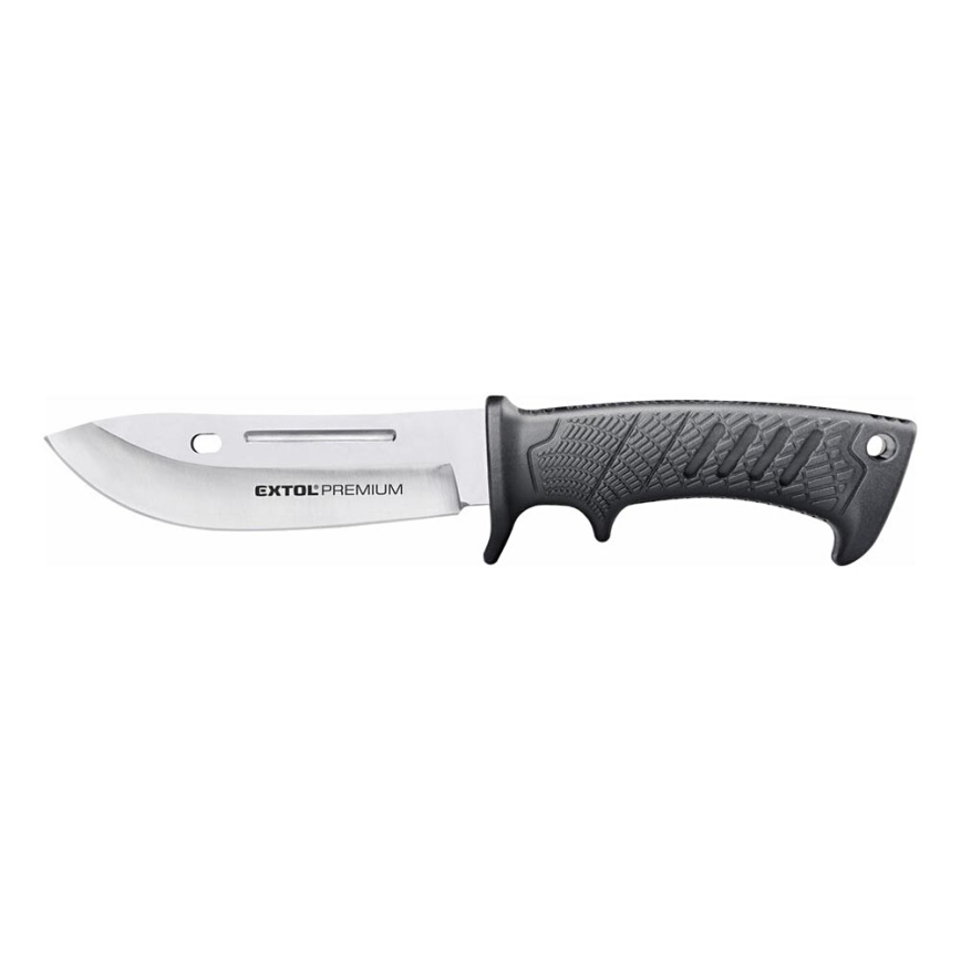Extol Premium - Jagtkniv sort/rustfri 14,5 cm