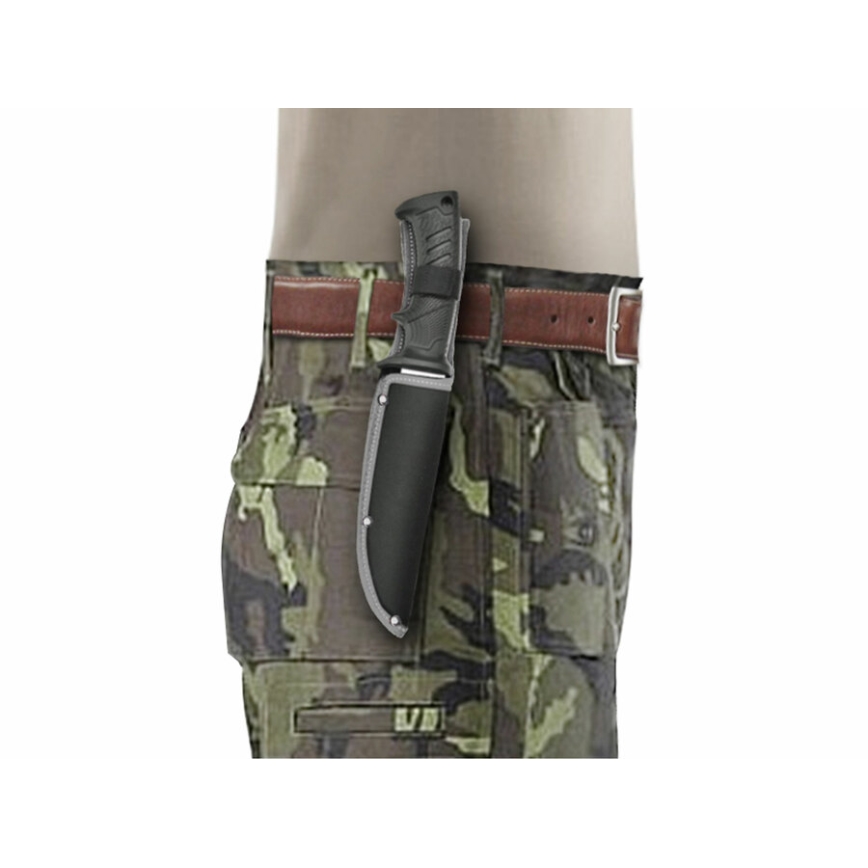 Extol Premium - Jagtkniv sort/rustfri 14,5 cm
