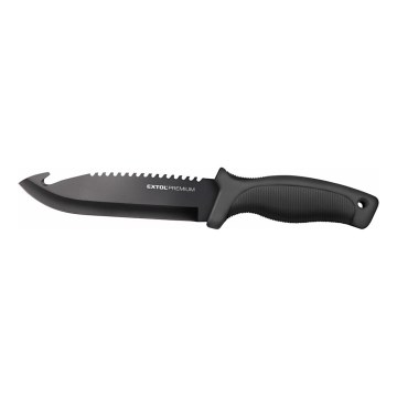 Extol Premium - Jagtkniv sort/rustfri 15 cm